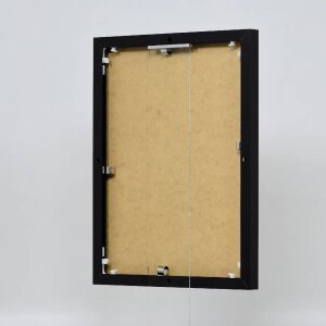 Portarretratos efecto aluminio Quadro 42x59,4 cm cristal negro antirreflejos