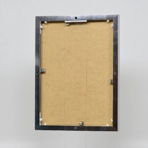 Portarretratos efecto aluminio Quadro 50x100 cm plata alto brillo cristal antirreflejos
