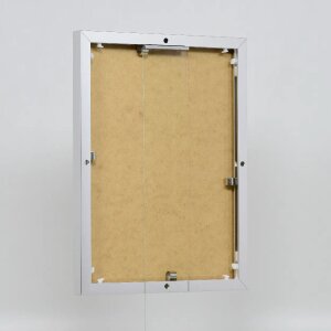 Portarretratos efecto aluminio Quadro 50x100 cm plata alto brillo cristal antirreflejos