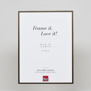 Marco de aluminio efecto Quadro 60x80 cm bronce cristal antirreflejos