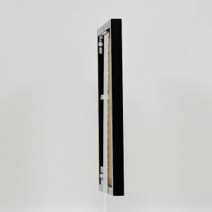 Portarretratos efecto aluminio Quadro 59,4x84,1 cm cristal antirreflejos negro alto brillo