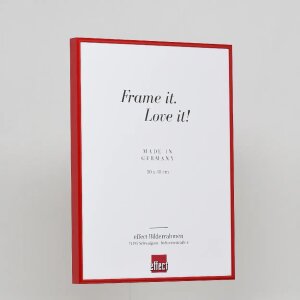 Marco de aluminio efecto Quadro 62x93 cm cristal rojo antirreflejos trasera MDF