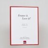 Marco de aluminio efecto Quadro 62x93 cm cristal rojo antirreflejos trasera MDF