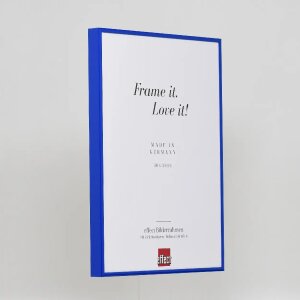 Marco de aluminio efecto Quadro 62x93 cm cristal azul antirreflejos trasera MDF