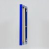 Marco de aluminio efecto Quadro 62x93 cm cristal azul antirreflejos trasera MDF