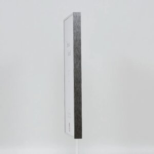 Portarretratos efecto aluminio Quadro 62x93 cm plata alto brillo cristal antirreflejos