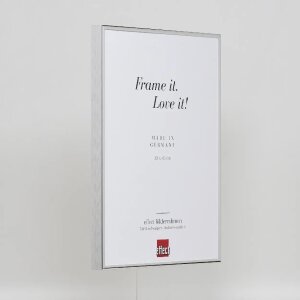 Portarretratos efecto aluminio Quadro 62x93 cm plata alto brillo cristal antirreflejos