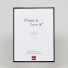 Portarretratos efecto aluminio Quadro 62x93 cm cristal antirreflejos negro alto brillo