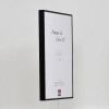 Portarretratos efecto aluminio Quadro 62x93 cm cristal antirreflejos negro alto brillo