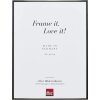Portarretratos efecto aluminio Quadro 70x70 cm cristal antirreflejos plata envejecida