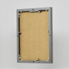 Portarretratos efecto aluminio Quadro 14 8x21 cm cristal antirreflejos plata envejecida