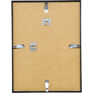 Marco de fotos de aluminio Effect Serie 1 Vidrio Antireflejo Negro 70 x 100 cm