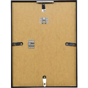 Marco de fotos de aluminio Effect Serie 2 con vidrio antireflejos negro 25x60 cm