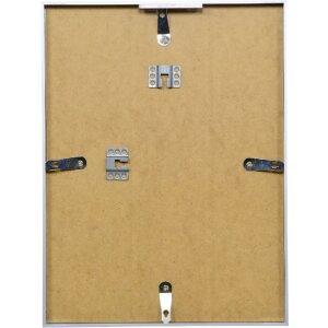 Marco de fotos de aluminio Effect Serie 2 con cristal antirreflex plata 25x70 cm