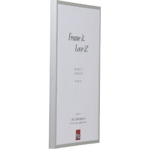 Marco de fotos de aluminio Effect Serie 2 con vidrio antirreflejos plata 60x60 cm