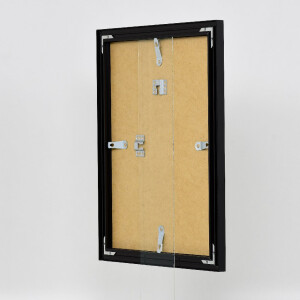 Marco de fotos Effect Alu-Bilderrahmen Profil S3 negro 24x30 cm con cristal antireflejos