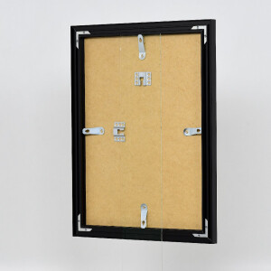 Marco de fotos Effect Alu-Bilderrahmen Profil S3 negro 24x30 cm con cristal antireflejos