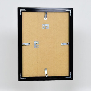 Marco de fotos Effect Alu-Bilderrahmen Profil S3 negro 24x30 cm con cristal antireflejos