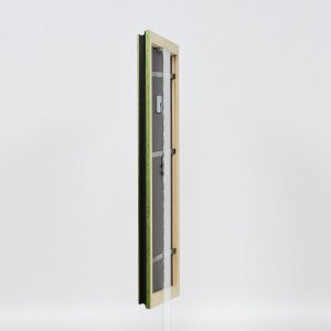 Efecto marco de madera perfil 21 verde 25x50 cm cristal antirreflectante