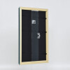 Efecto marco de madera perfil 21 azul 62x93 cm cristal antirreflejo