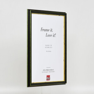 Efecto marco de madera perfil 21 verde 62x93 cm cristal antirreflectante