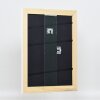 Efecto marco de madera maciza perfil 30 blanco 21x29,7 cm cristal antirreflejos