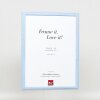 Efecto marco de madera perfil 32 azul 9x13 cm cristal antirreflejos