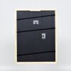Efecto marco de madera perfil 32 azul 20x25 cm cristal antirreflejo