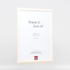 Efecto marco de madera perfil 32 blanco 21x29,7 cm cristal antirreflejos