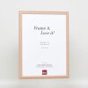 Efecto marco de madera perfil 32 marrón claro 25x35 cm cristal antirreflejos