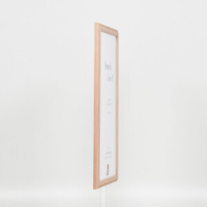 Efecto marco de madera perfil 32 marrón claro 25x60 cm cristal antirreflejo