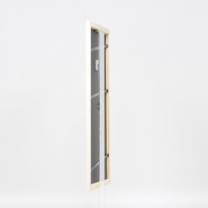 Efecto marco de madera perfil 32 blanco 30x30 cm cristal antirreflectante
