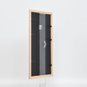 Efecto marco de madera perfil 32 marrón claro 29,7x42 cm cristal antirreflejos