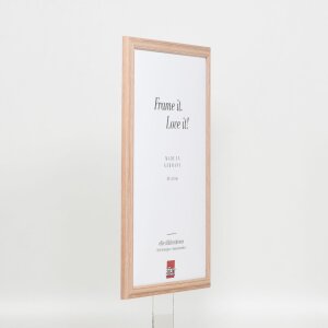 Efecto marco de madera perfil 32 marrón claro 45x60 cm cristal antirreflejos