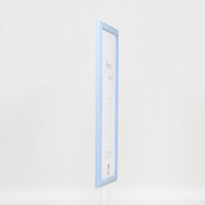 Efecto marco de madera perfil 32 azul 50x65 cm cristal antirreflectante
