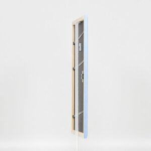 Efecto marco de madera perfil 32 azul 50x65 cm cristal antirreflectante