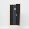 Efecto marco de madera perfil 32 marrón claro 50x65 cm cristal antirreflejo