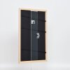 Efecto marco de madera perfil 32 marrón claro 50x65 cm cristal antirreflejo
