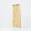 Efecto marco de madera perfil 35 marrón claro 13x13 cm cristal antirreflejos