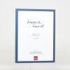 Efecto marco de madera perfil 35 azul 25x70 cm cristal antirreflejo
