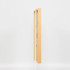 Efecto marco de madera perfil 35 roble 50x65 cm cristal antirreflectante