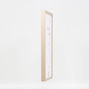 Efecto marco de madera perfil 35 marrón claro 50x65 cm cristal antirreflejo