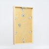 Efecto marco de madera perfil 35 marrón claro 50x65 cm cristal antirreflejo