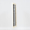 Marco barroco efecto madera perfil 37 blanco 25x70 cm cristal antirreflejos