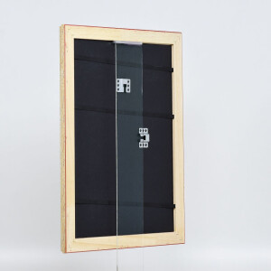 Efecto Madera Marco Barroco Perfil 37 plata antigua 30x40 cm cristal antirreflejo