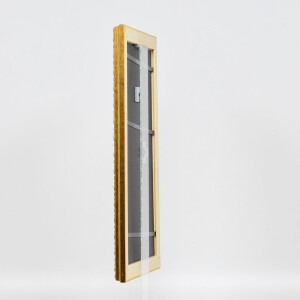 Efecto madera Marco barroco Perfil 37 oro antiguo 42x59,4 cm Cristal antirreflejos