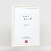 Efecto Madera Marco Barroco Perfil 37 blanco 61x91,5 cm Cristal antirreflejos