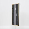 Efecto Marco de madera maciza Perfil 39 negro 20x25 cm Cristal antirreflectante