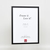 Efecto Marco de madera maciza Perfil 39 negro 42x59,4 cm Cristal antirreflectante