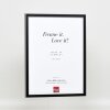Efecto marco de madera maciza perfil 39 negro 14,8x21 cm cristal antirreflectante